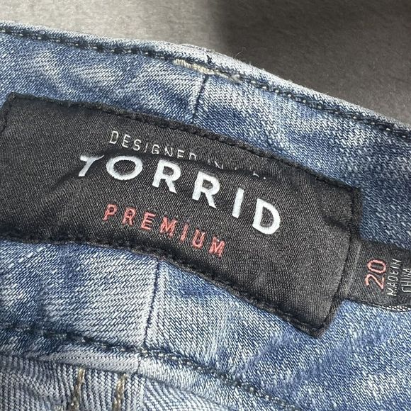 Torrid Jegging Womens Size 20 Light Blue Jegging Stretch Denim Jeans Pockets - Picture 8 of 10